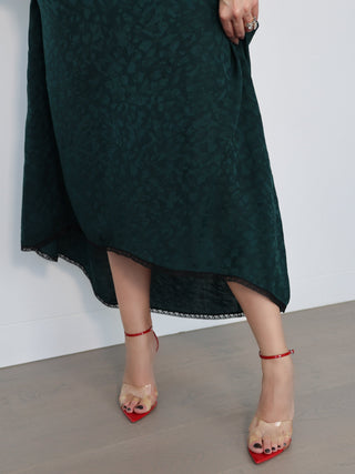 Gianvito Rossi red leather and plexi star ankle strap sandals with clear PVC detailing