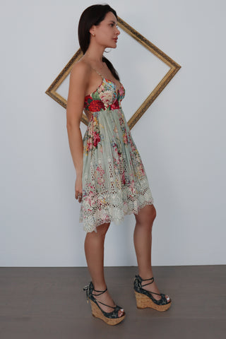 Zimmermann Sundance floral embroidered cotton dress with feminine silhouette
