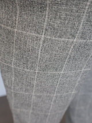 Camilla and Marc Sappho grey tailored trousers with high-rise waist and tapered leg