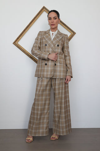 Zimmermann Checkered Suit – Tan, Size 1