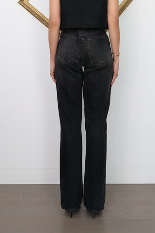 Re/Done Distressed Denim Warm in Black – Size US 27 