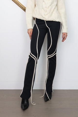 Ottolinger Legging with White Trim Black – Size M
