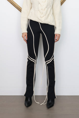 Ottolinger Legging with White Trim Black – Size M