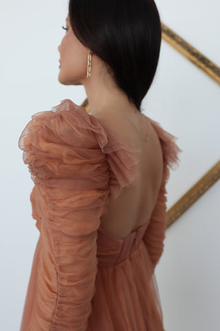 Zimmermann Tulle Ruched Mini Dress – Size 0P