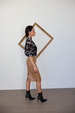 Adam Lippes Black Sheer Blouse  - Size 8