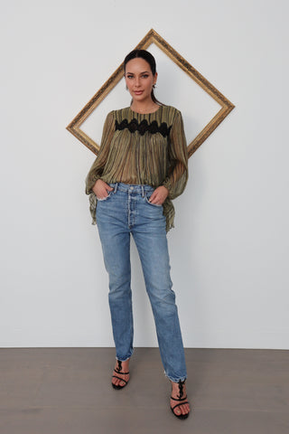 Agolde Riley High-Rise Slim Straight Jeans – Light Wash – Size 26