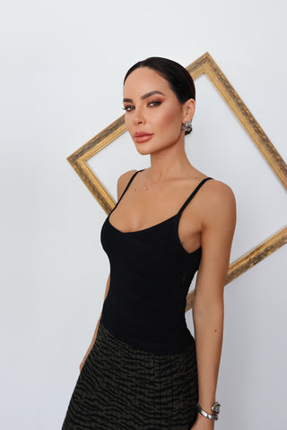 Proenza Schouler black midi dress with ruched bodice and textured patterned skirt size