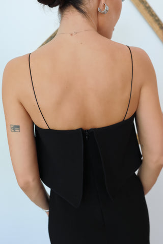 Bec and Bridge Araia black strapless midi dress size AU 8.