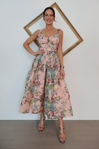 Zimmermann Matchmaker floral midi dress size 2.