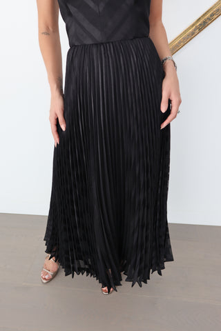 Zimmermann Burnout Pleated black midi dress size 2.