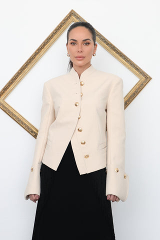 Zimmermann Army Style Jacket Beige – Size 0