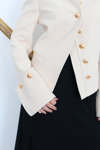 Zimmermann Army Style Jacket Beige – Size 0