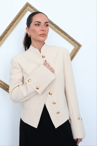 Zimmermann Army Style Jacket Beige – Size 0
