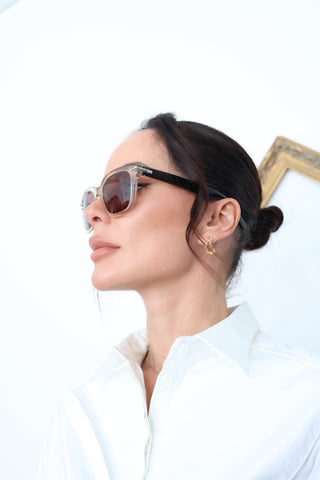 Dior Two Tone Square Sunglasses