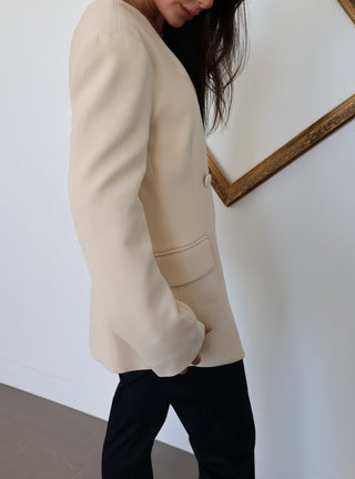 Carla Zampatti Siena beige tailored stretch jacket, women’s size 8