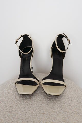 Saint Laurent Opyum 110 Patent Leather YSL Sandals - IT 38.5