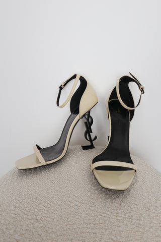 Saint Laurent Opyum 110 Patent Leather YSL Sandals - IT 38.5
