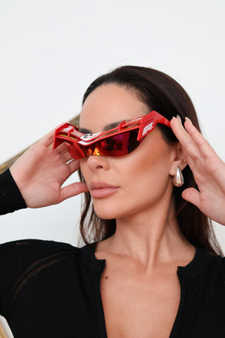 Gentle Monster Disney F1 Wing R13 Sunglasses, Red