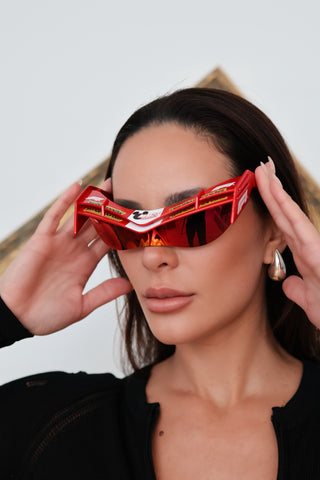 Gentle Monster Disney F1 Wing R13 Sunglasses, Red