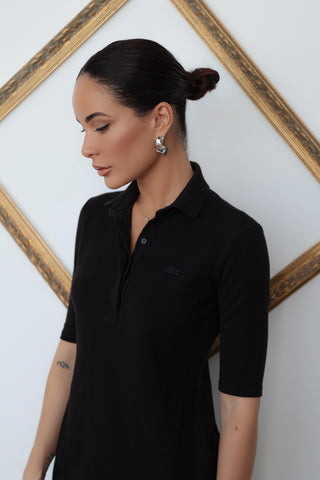 Lacoste Black Polo Dress – Size 36