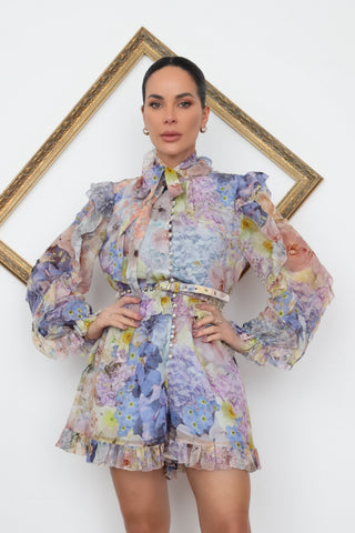 Zimmermann Rhythmic Ruffle Playsuit - 12
