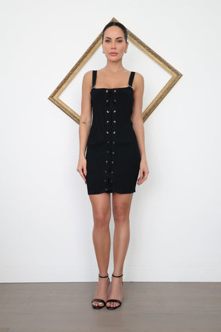 Dion Lee Tie Dress Black – Size S