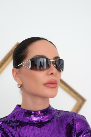 Montblanc Diamonte Rimless Sunglasses