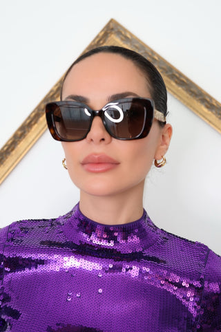Chanel Crystal Logo Butterfly Sunglasses Tortoiseshell – Pre-Owned Designer Sunglasses