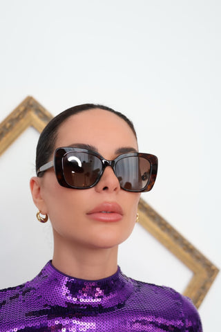 Chanel Crystal Logo Butterfly Sunglasses Tortoiseshell – Pre-Owned Designer Sunglasses