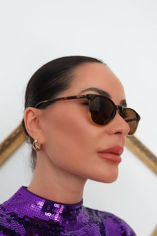 Bailey Nelson Classic Round Acetate Sunglasses Two Tone – Pre-Owned Designer Sunglasses