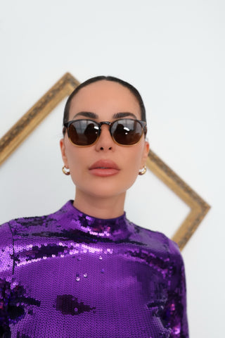 Bailey Nelson Classic Round Acetate Sunglasses Two Tone – Pre-Owned Designer Sunglasses