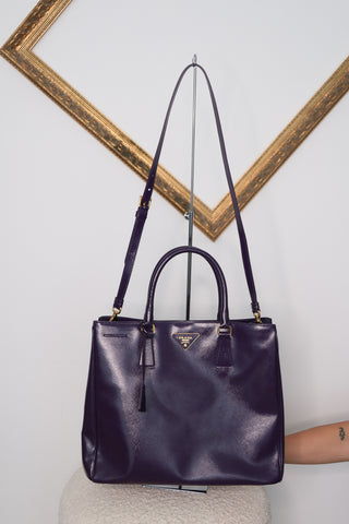 Prada Saffiano Cuir Double Tote Bag