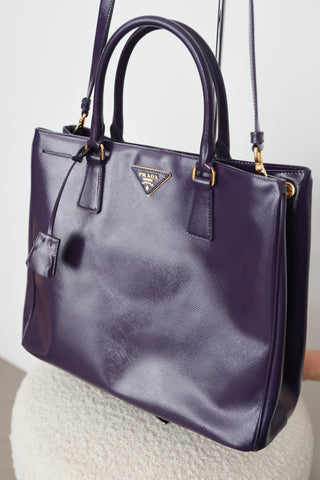 Prada Saffiano Cuir Double Tote Bag
