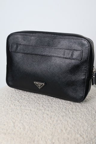 Prada Saffiano Mens Clutch – Small