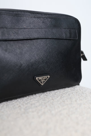 Prada Saffiano Mens Clutch – Small