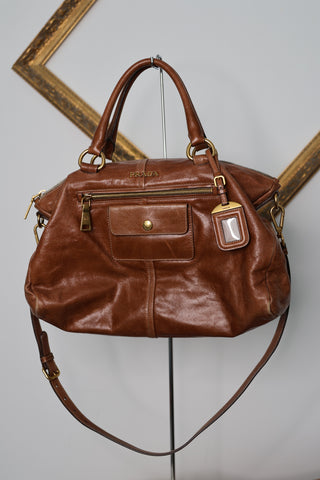 Prada Vintage Slouch Tote Bag in Brown Leather