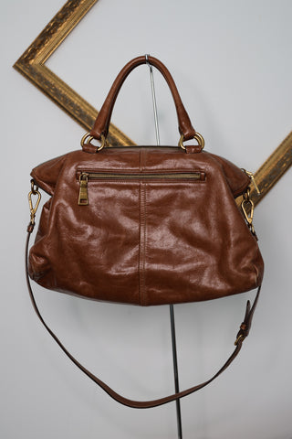 Prada Vintage Slouch Tote Bag in Brown Leather