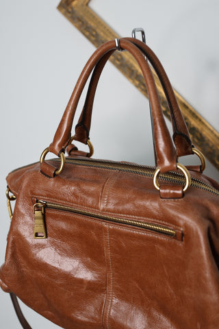Prada Vintage Slouch Tote Bag in Brown Leather