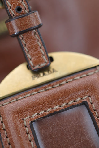 Prada Vintage Slouch Tote Bag in Brown Leather