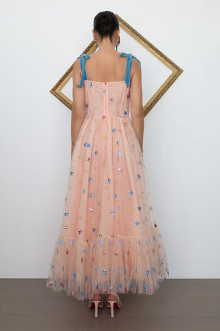 Lirika Matoshi Stars Pink Dress – Size M