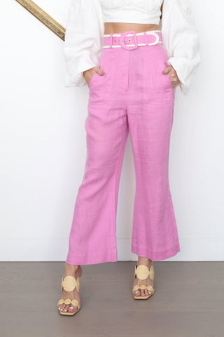 Zimmermann Pink Flared Ankle Pants – Size 0 |