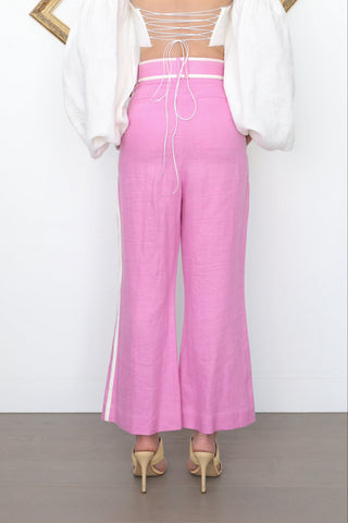 Zimmermann Pink Flared Ankle Pants – Size 0 |