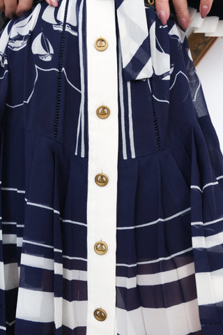 Zimmermann Navy Moonlight Sailboats Mini Dress – Size 2