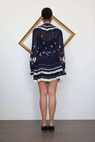 Zimmermann Navy Moonlight Sailboats Mini Dress – Size 2