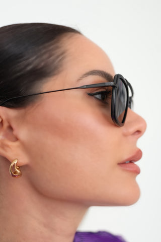 DITA FLIGHT.006 Black Aviator Sunglasses - O/S