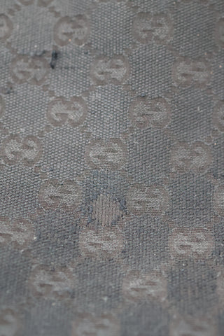Gucci Vintage Black GG Monogram Canvas Bag