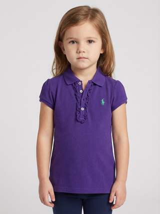 Ralph Lauren Purple Girls Polo Shirt – 5 Years