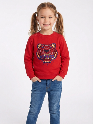 Kenzo Kids Tiger Embroidered Sweatshirt – 5 Years