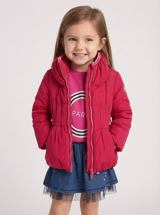 Monnalisa Pink Peplum Puffer Coat – 6 Years