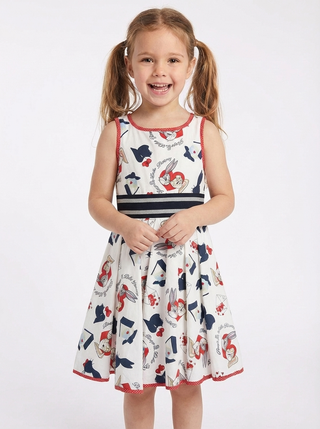 Monnalisa Bugs Bunny Print Cotton Dress – 6 Years